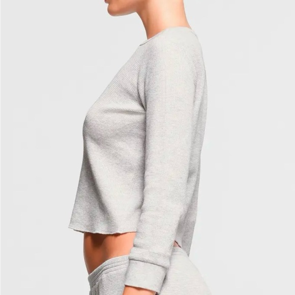 Waffle Long Sleeve Baby Tee - Picture 3 of 3